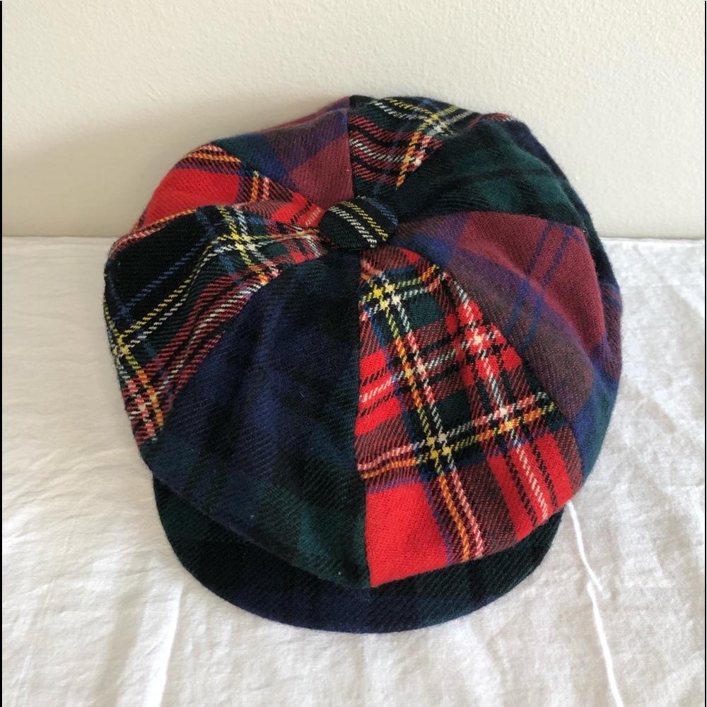 Vintage Kangol Plaid Large Cabbie Newsboy Cap Hat